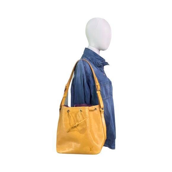 Louis Vuitton Noé Epi Cipango Gold Bucket Bag Shoulder Purse 1994 France - Picture 2 of 16